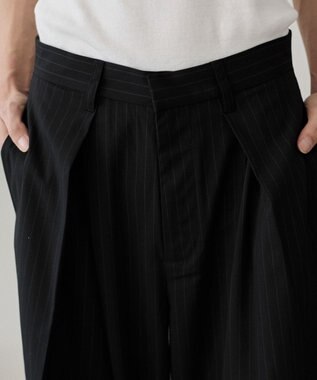 WEGO クロスタックバギースラックス ブラックストライプ