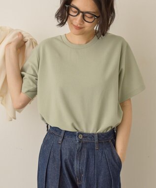 AMERICAN HOLIC ジョーゼット半袖プルオーバー Light Green