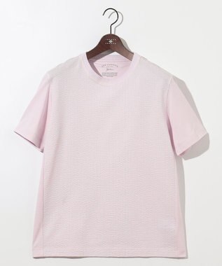 JOSEPH ABBOUD 【オーガニックコットン使用・日本製】JOEコットンサッカークルーネック Tシャツ ピンク系