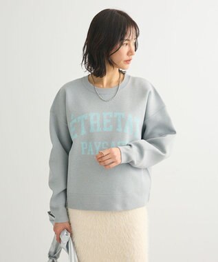 Green Parks ロゴラメニットプルオーバー Gray