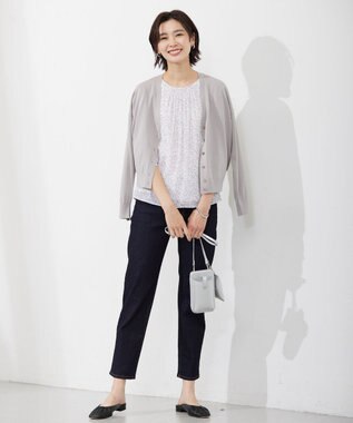 J.PRESS LADIES 【セットアイテム】 エコバッグ付き スマホ ポシェット シルバー系