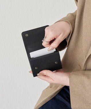 russet シンプルプラスカードケース(SO-443) Black