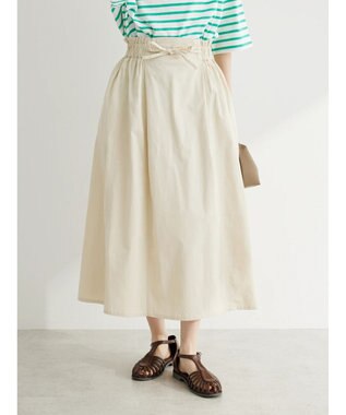 Green Parks Ｉ　デニムハギロングスカートII Ivory