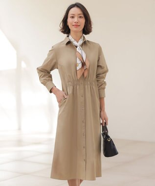 J.PRESS LADIES 【WEB限定カラーあり】TC ライトタンブラー シャツワンピース