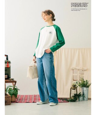 AMERICAN HOLIC ラグランフォトプルオーバー／ＰＥＡＮＵＴＳ Green