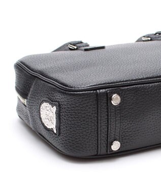 A.D.M.J. 牛革 ボストンバッグ 28cm※SILVER金具 SHIKKOKU