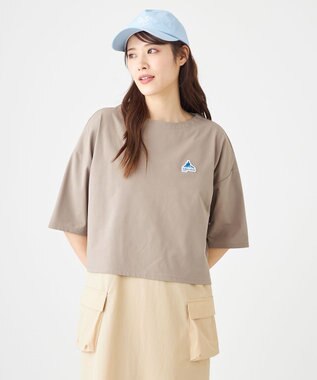 SHARE PARK LADIES 【UVカット・吸水速乾・ストレッチ・軽量 】エンブレムショートTシャツ（S・Mサイズ） グレー系