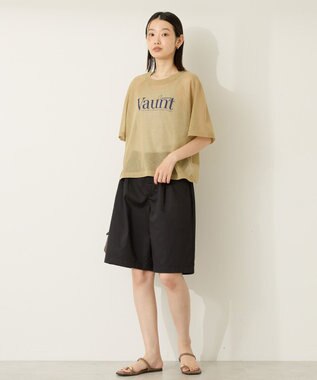 AMERICAN HOLIC ワンタックハーフパンツ Black