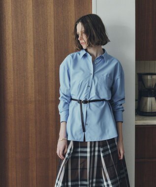 YECCA VECCA ロングシャツ Blue