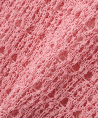 earth music&ecology メッシュニットプルオーバー Pink