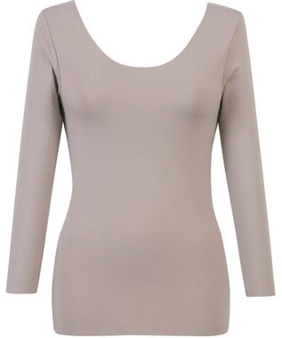 Wing あったかインナー 綿100％(肌側) アウターにひびきにくい ムレにくい 【綿の贅沢 ここちフラット】 8分袖 長袖 秋 冬 EL4872 ウイング／ワコール