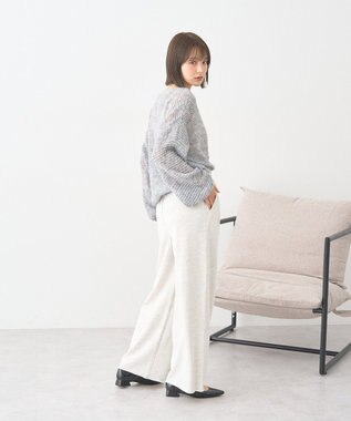 earth music&ecology センターシームタックスウェットパンツ Oatmeal