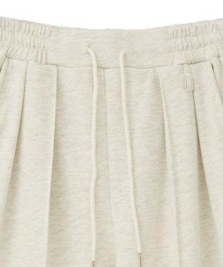 earth music&ecology センターシームタックスウェットパンツ Oatmeal