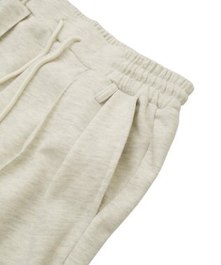 earth music&ecology センターシームタックスウェットパンツ Oatmeal