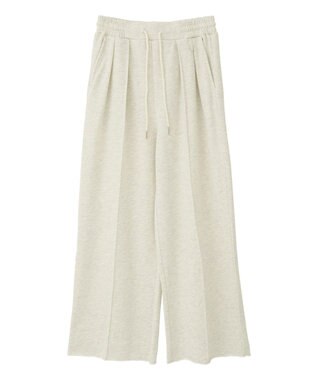 earth music&ecology センターシームタックスウェットパンツ Oatmeal