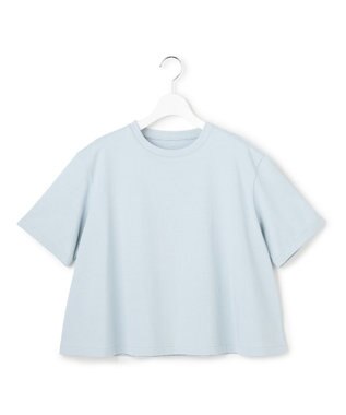 23区 L 【先行予約】スビンギザコットン フレア Tシャツ サックスブルー系