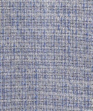 自由区 【セットアップ対応・洗える】ライトミックスツイードワイドストレート パンツ ライトブルー