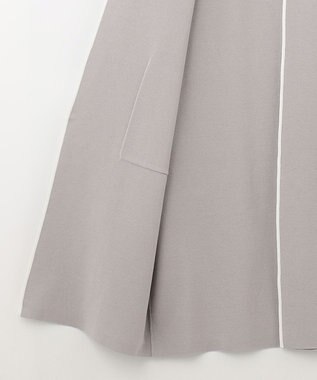 自由区 【XSサイズ～/洗える/セット着用可】ドライコットンハイゲージ ニットライトアウター ベージュ系