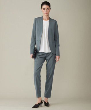 ICB L 【洗える】 ストレッチジョーゼット ブラウス オフホワイト系