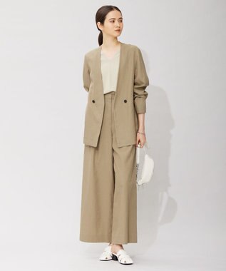 ICB 【洗える】 UnleashLite タックパンツ オリーブ系