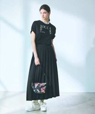 TOCCA 【接触冷感・UV90%以上カット・洗える】TNY LOGO Tシャツ ブラック系