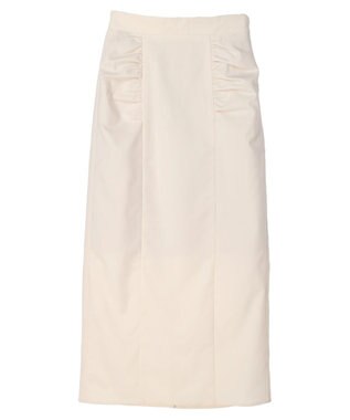 earth music&ecology ギャザーナロースカート Ivory