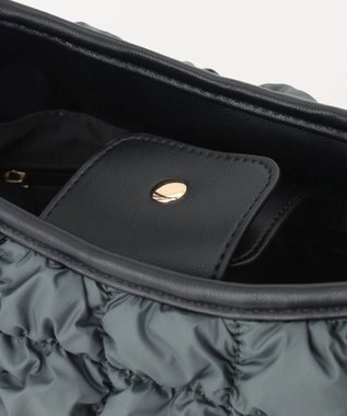 LA BAGAGERIE ポップコーンキルト2WAYトート Mサイズ ダークグレー