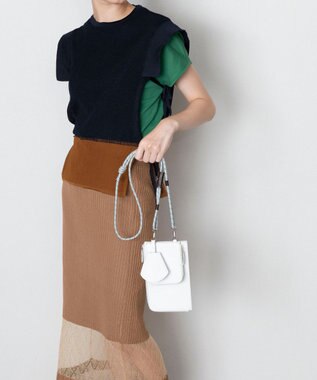 TRICOTE LEATHER COMBO BAG／レザーコンボバッグ 90WHITE