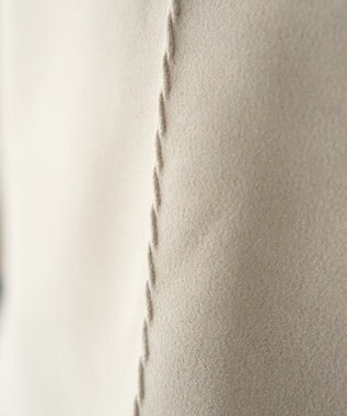 YECCA VECCA フェイクスエードデザインステッチプルオーバー Gray Beige