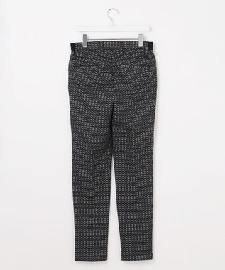 23区GOLF 【MEN】裏起毛ジャージーパンツ ストレッチ モノグラム 上品スタイル ブラック系5