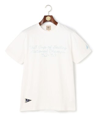 J.PRESS MEN 【NYUZELESS】エンブロイダリー モチーフTシャツ ホワイト系