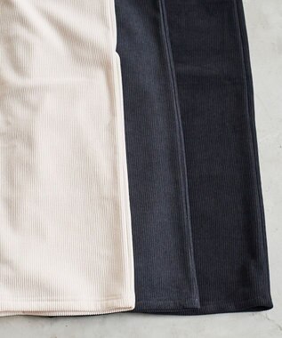 WEGO 裏起毛ワイドイージーパンツ ホワイトアイボリー