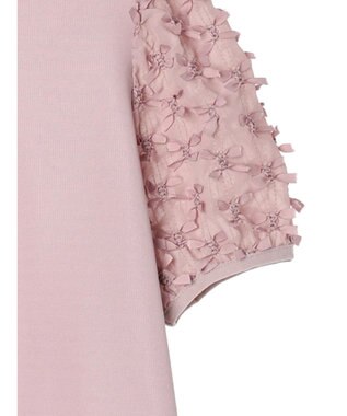 earth music&ecology リボンスリーブプルオーバー Pink