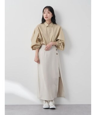 earth music&ecology ＳＥＴ２点　２ＷＡＹスカパン Beige