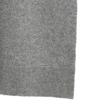 Green Parks 金釦ポロシャツニットワンピース Gray Mixture