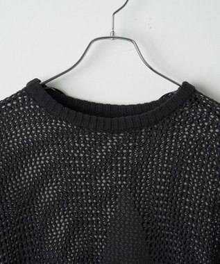 WEGO スターメッシュニットプルオーバー ブラック