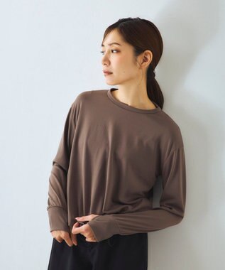 OP／FILA 【Kappa】ロンT付き水着4点セット タンキニデザイン ブラウン