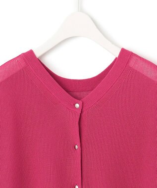 ICB 【洗える】コンパクトコイル 3wayサマーニット フューシャ系