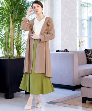 Tiaclasse L 【洗える】フレアカラーブラウス オフホワイト