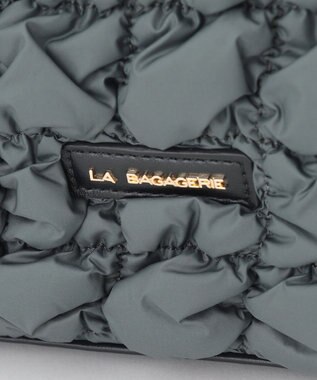 LA BAGAGERIE ポップコーンキルト2WAYトート Mサイズ ダークグレー