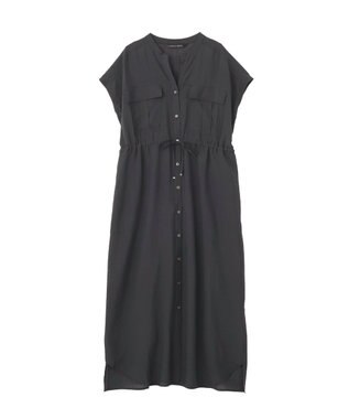 YECCA VECCA ミリタリースキッパーシャツワンピース Charcoal Gray