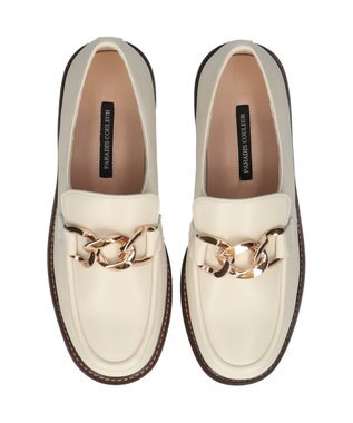 Bridget Birkin 【PARADIS COULEUR】メタルチェーンローファー オフホワイト