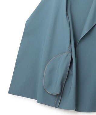 ICB L ライトリバー ミドル丈コート ライトブルーグレー系