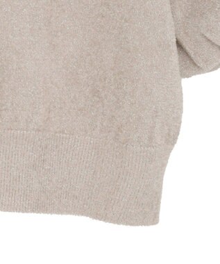 earth music&ecology ラメモールパフスリニットプルオーバー Mocha