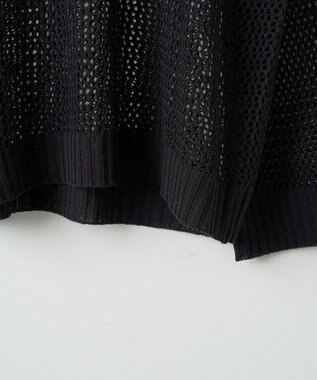 WEGO スターメッシュニットプルオーバー ブラック