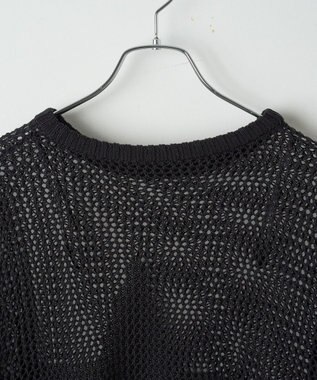 WEGO スターメッシュニットプルオーバー ブラック