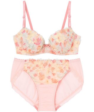 Wing 通販限定　ブラ＆ショーツセット　3/4カップブラ　ウイング／ワコール　CB3711 ピンク