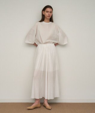 ATON SHRINK FRESCA JERSEY | ワイドスリーブＴシャツ WHITE