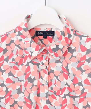 23区GOLF 【WOMEN】【吸水速乾・UVケア】ＳＡＫＵＲＡモチーフプリント 半袖シャツ ピンク系5