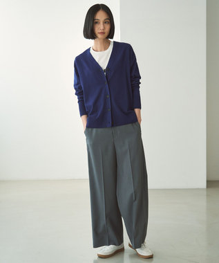 UNFILO 【新色追加】マイビューティニット カーディガン [NEW]ダルブルー